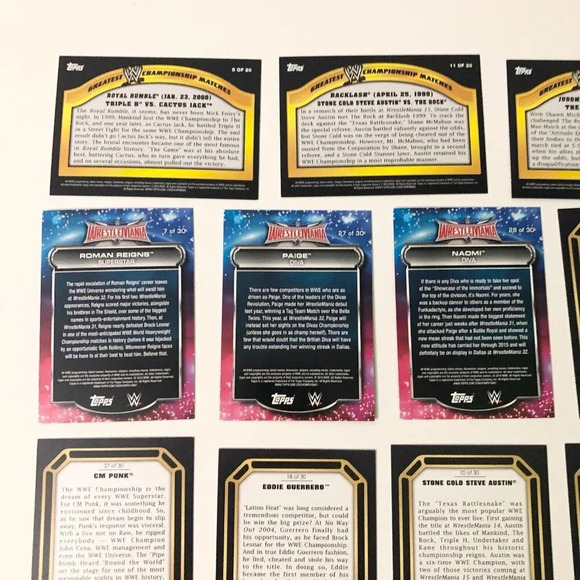 2014 WWE  Topps Lot of 22 Wrestling Cards Championship Contenders Wrestlemania - Picture 12 of 16